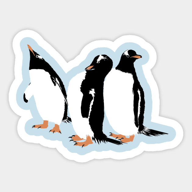 Gentoo Penguins Sticker by stargatedalek